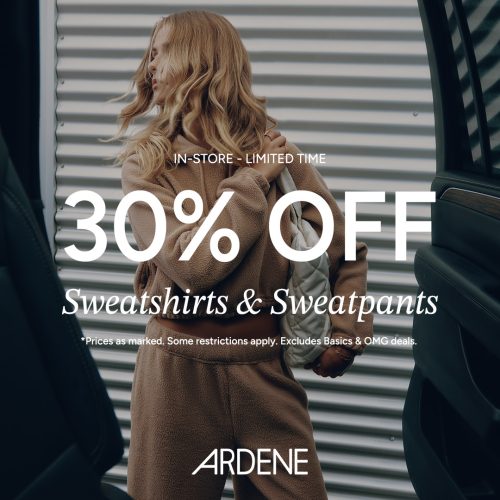 30% OFF Sweatshirts & Sweatpants