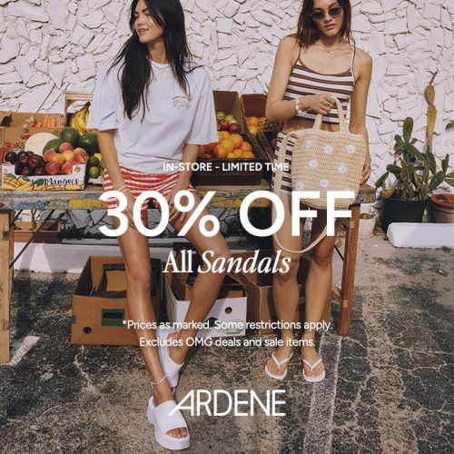30% OFF all sandals #ardenelove