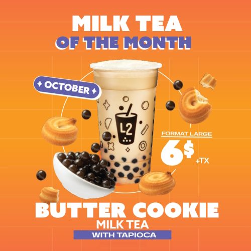 October milk tea of the month.