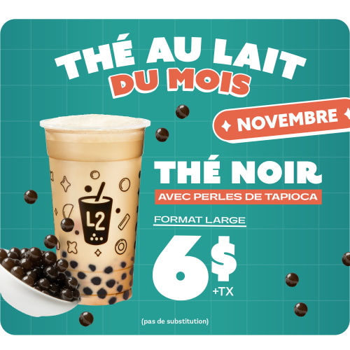 Thé au lait du mois de novembre