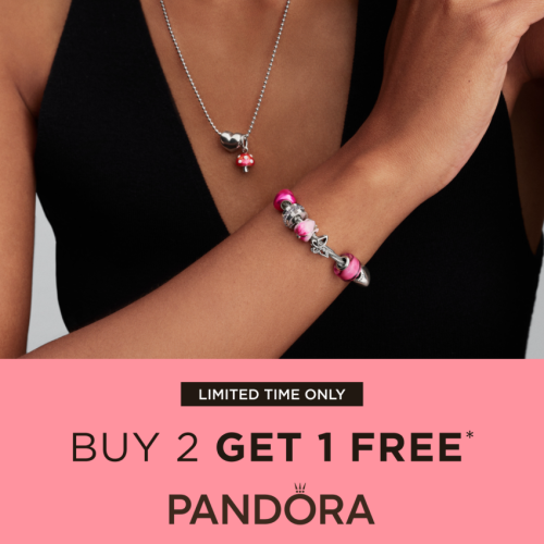 Enjoy our Buy 2, Get 1 Free offer at Pandora!