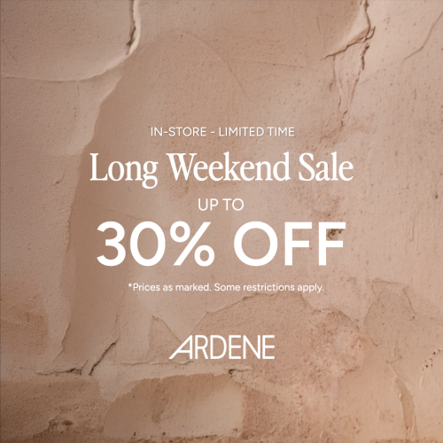 Long Weekend Sale #ardenelove